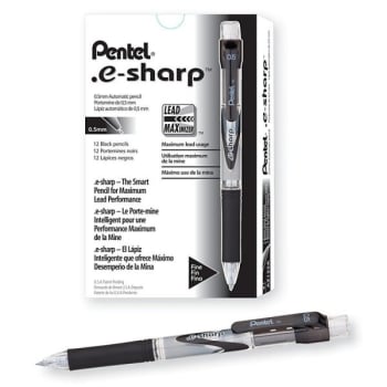 Image for Pentel® E-Sharp™ 0.5mm Black Mechanical Pencil, Package Of 12 from HD Supply