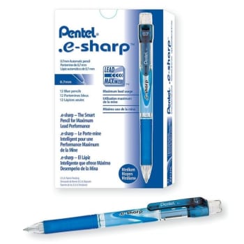 Image for Pentel® E-Sharp™ 0.5mm Blue Mechanical Pencil, Package Of 12 from HD Supply
