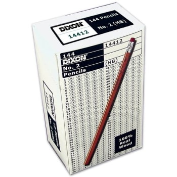 Dixon® Ticonderoga® HB #2 Lead Yellow Barrel Woodcase Pencil, Package Of 144