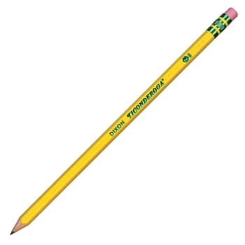 Ticonderoga® by Dixon® HB #2 Yellow Pre-Sharpened Wood Pencil, Pack Of 24