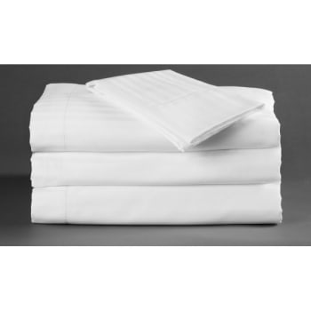 Image for Martex Millennium T250 Stripe Fitted Sheet Twin Xl White Case Of 12 1s49758 from HD Supply