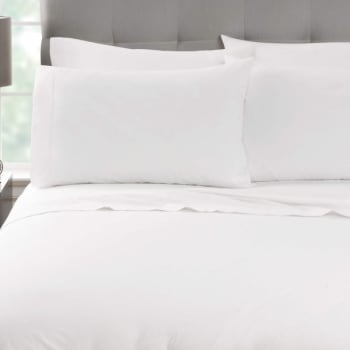 Image for Martex Millennium T250 Stripe Fitted Sheet King 78x80x15 White Case Of 12 from HD Supply