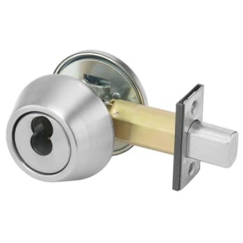Image for Yale Deadbolt Cylinder By Thumbturn, Less Cylinder Satin Chrome from HD Supply