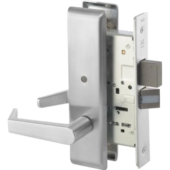 Image for Yale Mortise Lockset, Escutcheon Plate, Privacy With Deadbolt, Gr. 1 from HD Supply