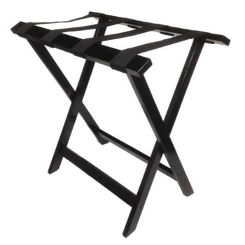 Image for Hospitality 1 Source Tall Deluxe Wooden Luggage Rack, Espresso Finish, Case Of 4 from HD Supply