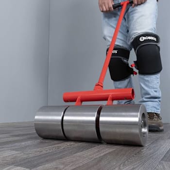 Qep® Roberts Red Vinyl And Linoleum Floor Roller With Transport Wheels