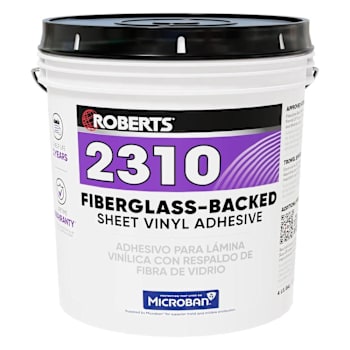 Roberts Fiberglass-Backed Sheet Vinyl Adhesive, 4 Gallon (15.14 L)