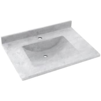 Image for Swan® Ice Contour Solid Surface Single Bowl Vanity Top 22" X 25" from HD Supply