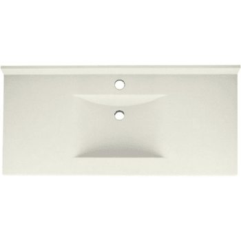 Image for Swan® Bisque Contour Solid Surface Single Bowl Vanity Top 22" X 49" from HD Supply