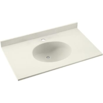 Image for Swan® Bisque Ellipse Solid Surface Single Bowl Vanity Top 22" X 31" from HD Supply