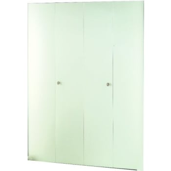 Image for Dunbarton The Flush Metal Bi-Fold Door, Ivory, 4 Panel, 48x80 In. from HD Supply