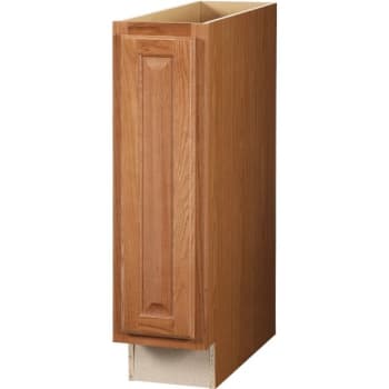 Image for Hampton Bay Hampton Assembled 9x34.5x24" Base Kitchen Cabinet In Medium Oak from HD Supply