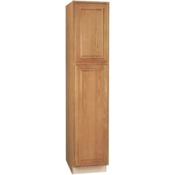 Image for Hampton Bay Hampton Assembled Pantry Kitchen Cabinet, 18" X 84" X 24" Med Oak from HD Supply