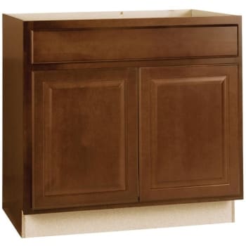 Image for Hampton Bay Hampton Assembled Sink Base Cabinet, 36" X 34.5" X 24" Cognac from HD Supply