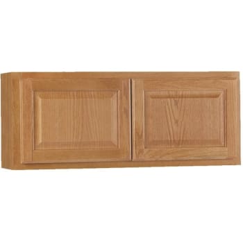 Image for Hampton Bay Hampton Assembled 36x15x12" Wall Bridge Kitchen Cabinet In Med Oak from HD Supply