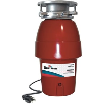 Image for Garrison 1/2 Hp Mid Duty Continuous Feed Garbage Disposal With Power Cord from HD Supply
