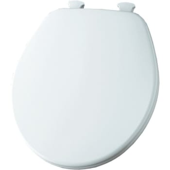 Image for Church Round Closed Front Wood Toilet Seat In White Removes For Easy Cleaning from HD Supply
