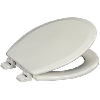 Image for Premier Molded Wood Round Closed Front Toilet Seat In White from HD Supply