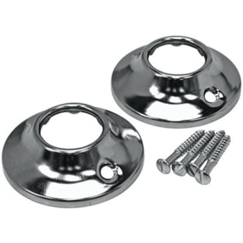 Image for Proplus 2.4 In. Steel Shower Rod Flange In Chrome Package Of 2 from HD Supply