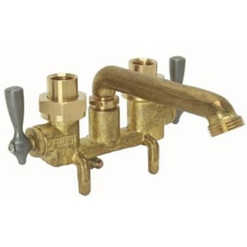 Image for Gerber Classics 3.25 In. 2-Handle Laundry Faucet In Rough Brass from HD Supply