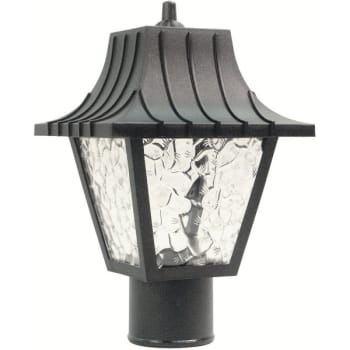 Image for Liteco Medium 1-Light Black Outdoor Colonial Style Post Top Fixtur from HD Supply