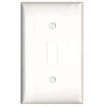 Image for Leviton White 1-Gang Toggle Wall Plate Midsize from HD Supply