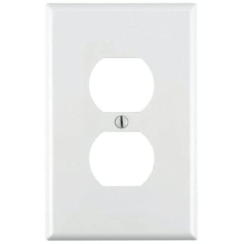 Image for Leviton White 1-Gang Duplex Wall Plate from HD Supply