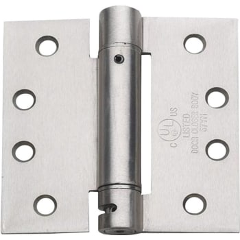 Image for Private Brand Unbranded 4 In. X 4 In. Satin Nickel Square Corner Spring Hinge from HD Supply