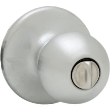 Image for Kwikset Polo Satin Chrome Bed/bath Door Knob from HD Supply