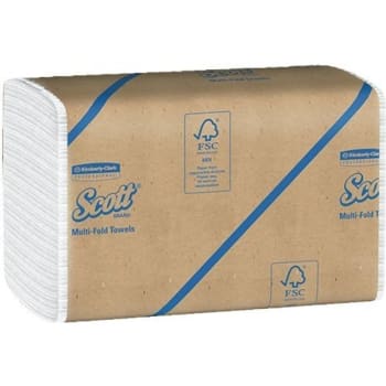 Image for Scott White Recycled Fiber Multi-Fold Paper Towels, 250 Sheets/clip, Case Of 16 from HD Supply
