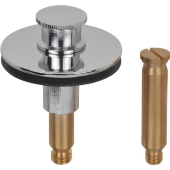 Image for Ips 3/8" And 5/16" Posts Brass Push 'n Lift Tub Drain Stopper In Chrome Finish from HD Supply