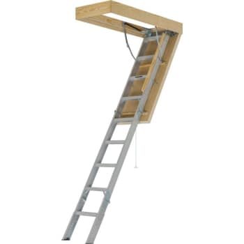 Louisville Ladder° Attic 375 Lb Energy-Efficient Aluminum Ladder 30 x 54"