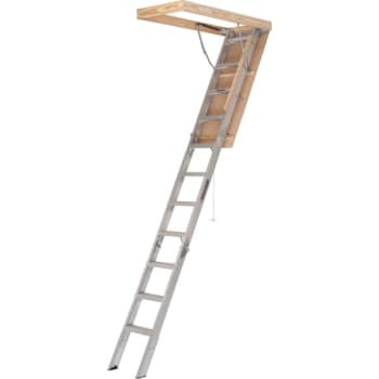 Louisville Ladder° Elite 375 Lb Aluminum 11-Step Attic Ladder 22.5 x 54"