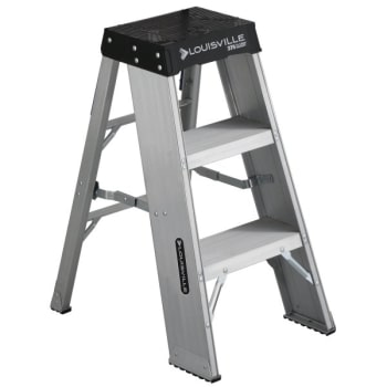 Image for Louisville Ladder® Ay8000 3 Ft. 300 Lb. Aluminum 3-Step Stool from HD Supply