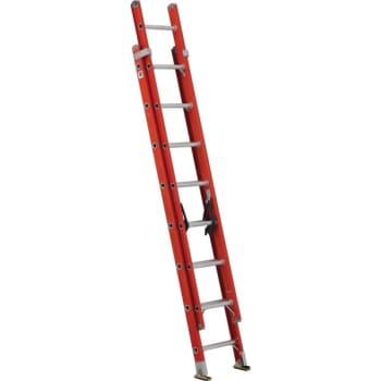 Louisville Ladder° FE3200 300 Lb Fiberglass 16-Step Extension Ladder 16'
