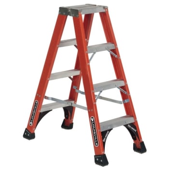 Image for Louisville Ladder® Fm1400hd 4 Ft. 375 Lb. Fiberglass 3-Step Twin Step Ladder from HD Supply