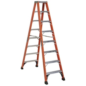 Image for Louisville Ladder® Fm1400hd 8 Ft. 375 Lb. Fiberglass 7-Step Twin Step Ladder from HD Supply