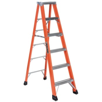 Image for Louisville Ladder® Fs1300hd 6 Ft. 375 Lb. 5-Step Fiberglass Step Ladder from HD Supply