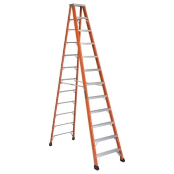 Louisville Ladder 12 - Step Fiberglass Folding Step Ladder