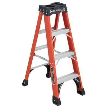 Image for Louisville Ladder® Fs1400hd 4 Ft. 375 Lb. 3-Step Fiberglass Step Ladder from HD Supply
