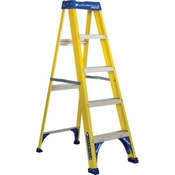 Image for Louisville Ladder® Fs2000 5 Ft. 250 Lb. Fiberglass 4-Step Stool Ladder from HD Supply