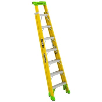 Image for Louisville Ladder® Fxs1400hd 8 ft. 375 lb. Fiberglass 8-Step Cross Step Ladder from HD Supply