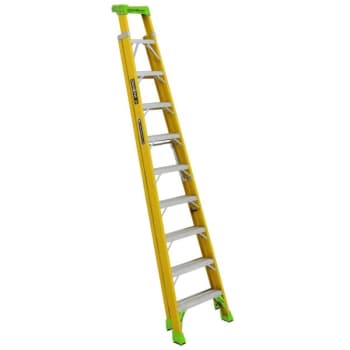 Image for Louisville Ladder® Fxs1400hd 10 ft. 375 lb. Fiberglass 10-Step Cross Step Ladder from HD Supply