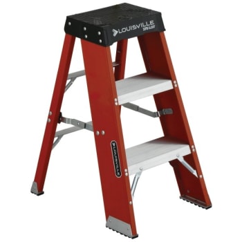 Image for Louisville Ladder® Fy8000 3 Ft. 300 Lb. 3-Step Fiberglass Step Stool from HD Supply