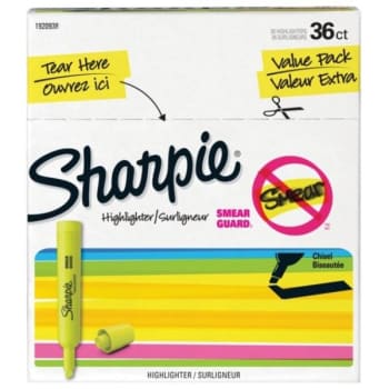 Sharpie® Accent® Highlighters, Fluorescent Yellow, Package Of 36