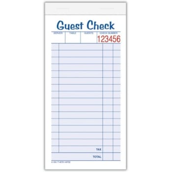 Image for Office Depot® Check Sales Order Book, 3 3/8 X 5 1/2", 2-Part, White, Set Of 50 from HD Supply