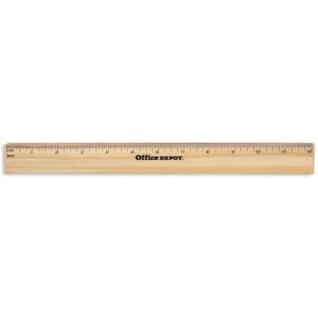 Image for Office Depot® Wood Metal-Edge Ruler, 12" from HD Supply