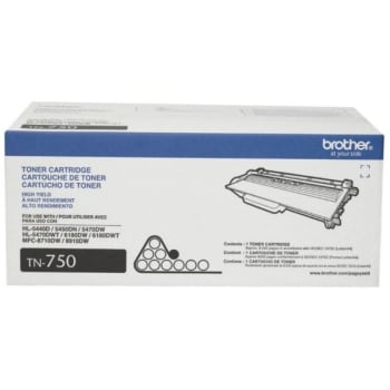 Image for Brother® Tn-750 High-Yield Black Toner Cartridge from HD Supply