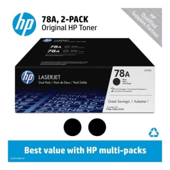 Image for Hp 78a Ce278d Black Original Toner Cartridges, Package Of 2 from HD Supply