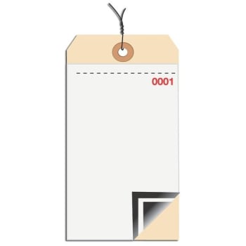 Image for B O X Packaging Prewired Manila Inventory Tags, Blank 3-Part With Carbon, 0-499, C from HD Supply